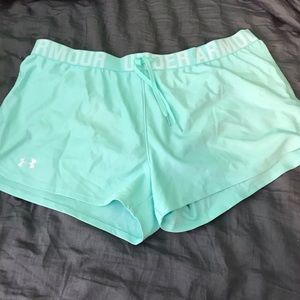 Mint green Under Armor Shorts